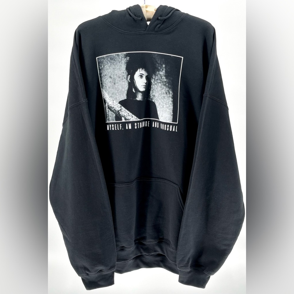 NWT Hot Topic Beetlejuice Lydia Strange & Unusual Hooded Sweatshirt